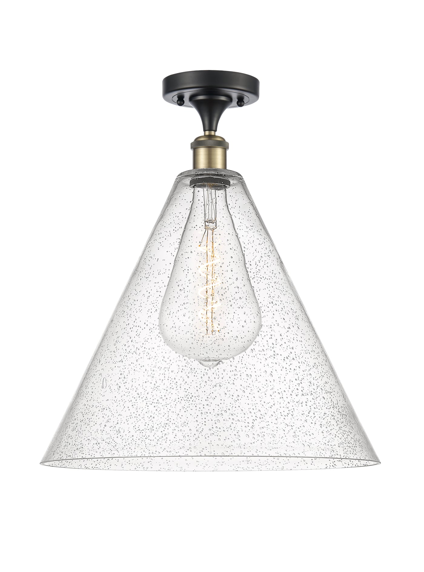 Ballston Semi-Flush Mount White Chrome