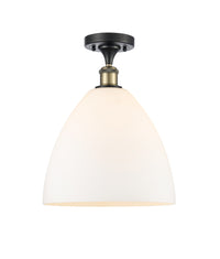 Ballston Semi-Flush Mount White Finish