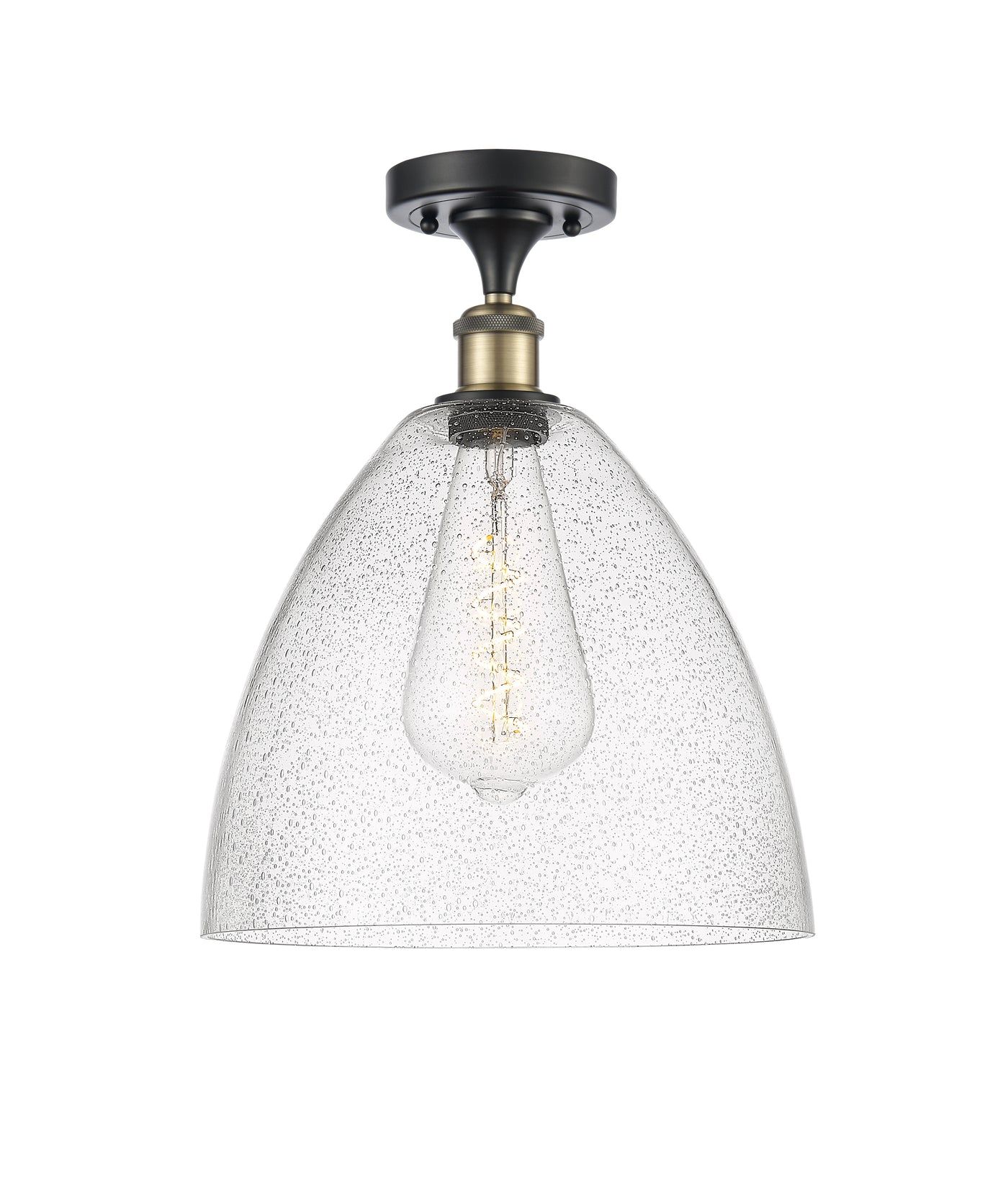 Ballston Semi-Flush Mount White Finish