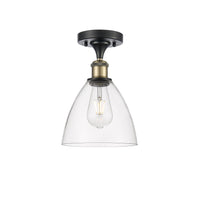 Ballston Semi-Flush Mount Cast Brass Chrome