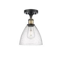 Ballston Semi-Flush Mount Cast Brass Chrome