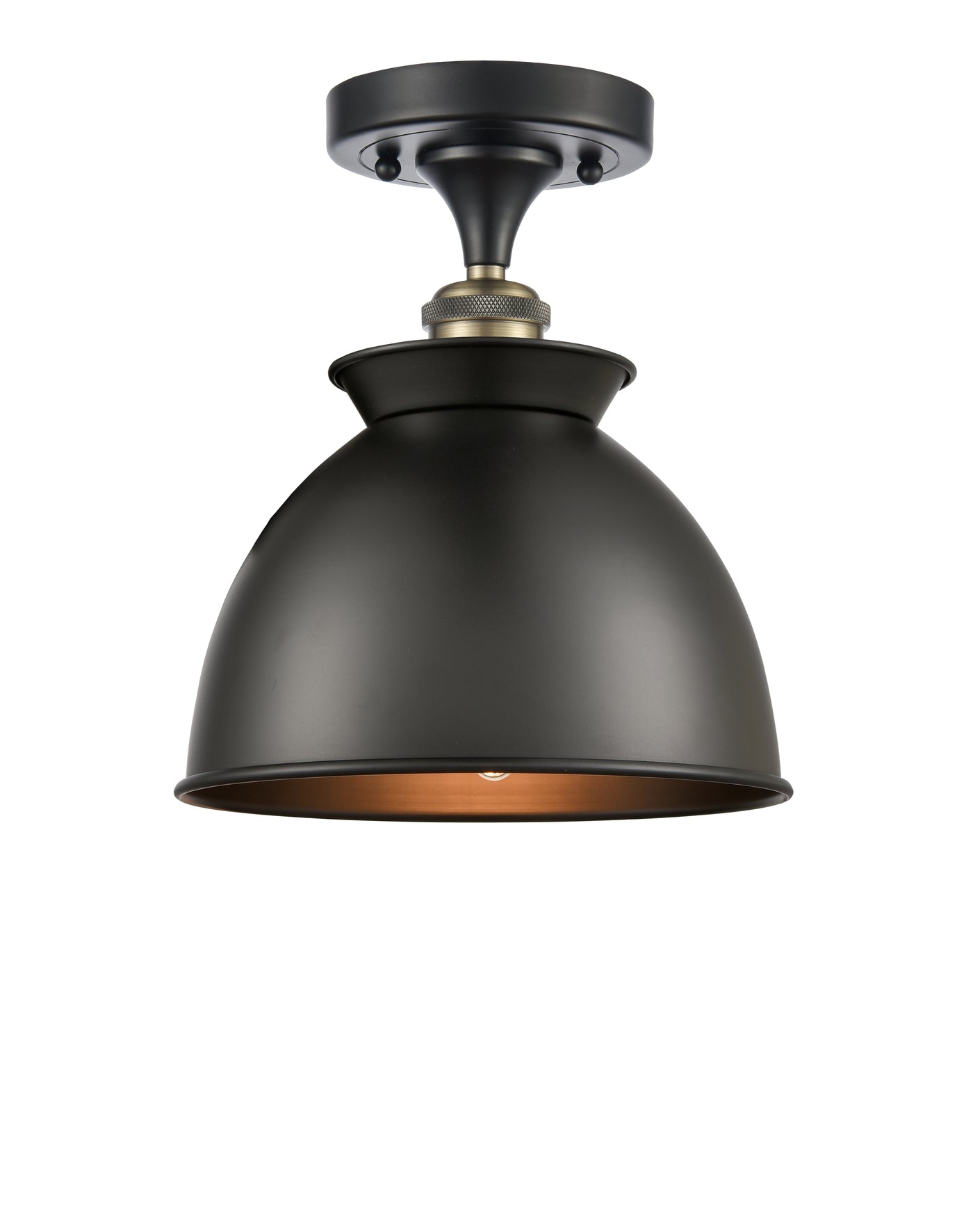 Ballston Semi-Flush Mount White Chrome