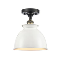 Ballston Semi-Flush Mount White Chrome
