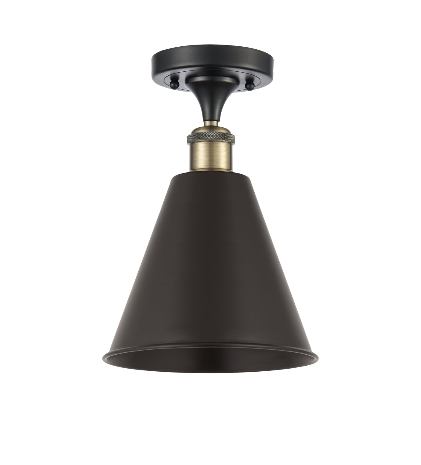 Ballston Semi-Flush Mount Cast Brass