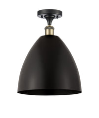Ballston Semi-Flush Mount White Polished Chrome