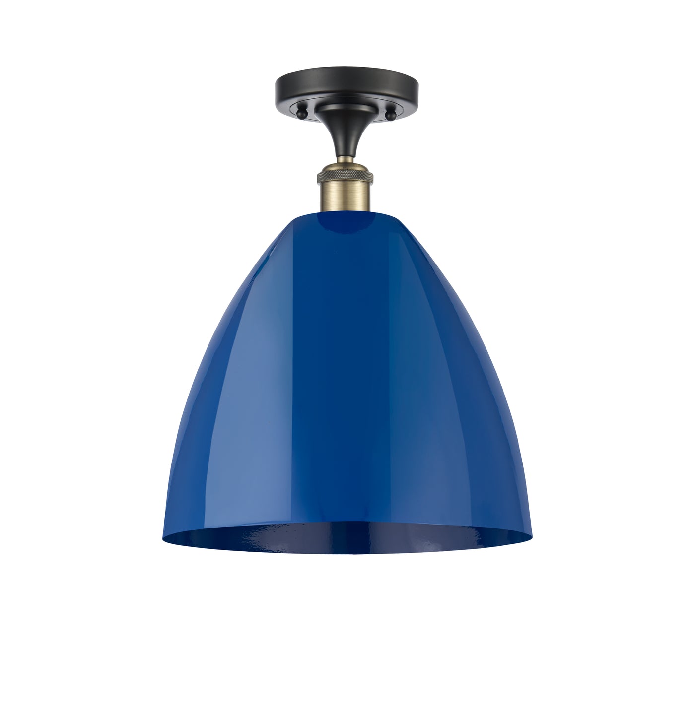 Ballston Semi-Flush Mount White Chrome