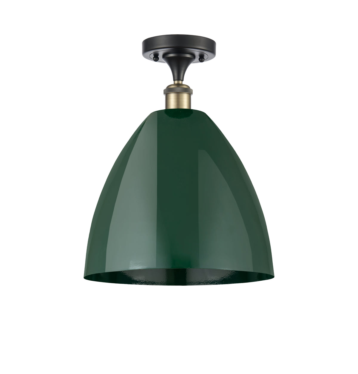 Plymouth 12-Inch 1-Light Semi-Flush Mount with LED Bulb