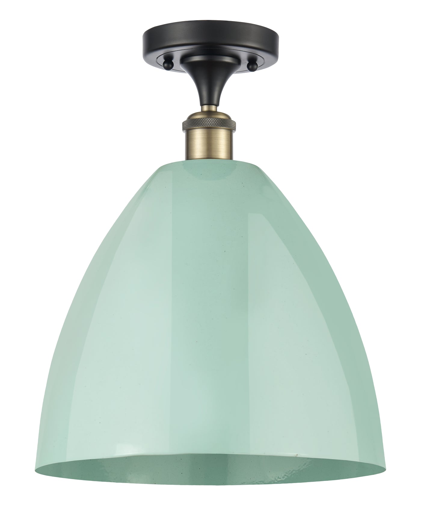 Ballston Semi-Flush Mount White Chrome