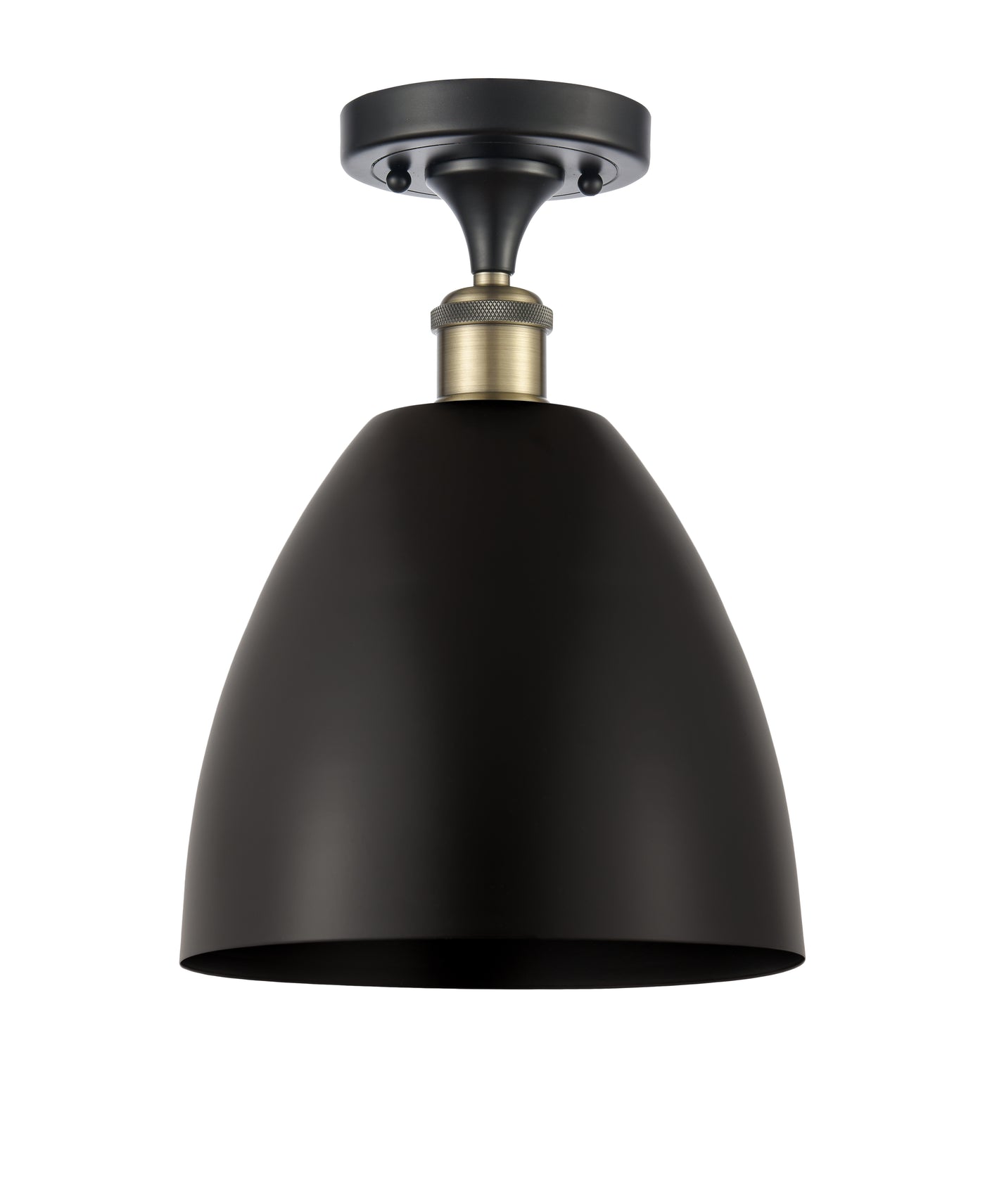 Ballston Semi-Flush Mount Cast Brass Chrome