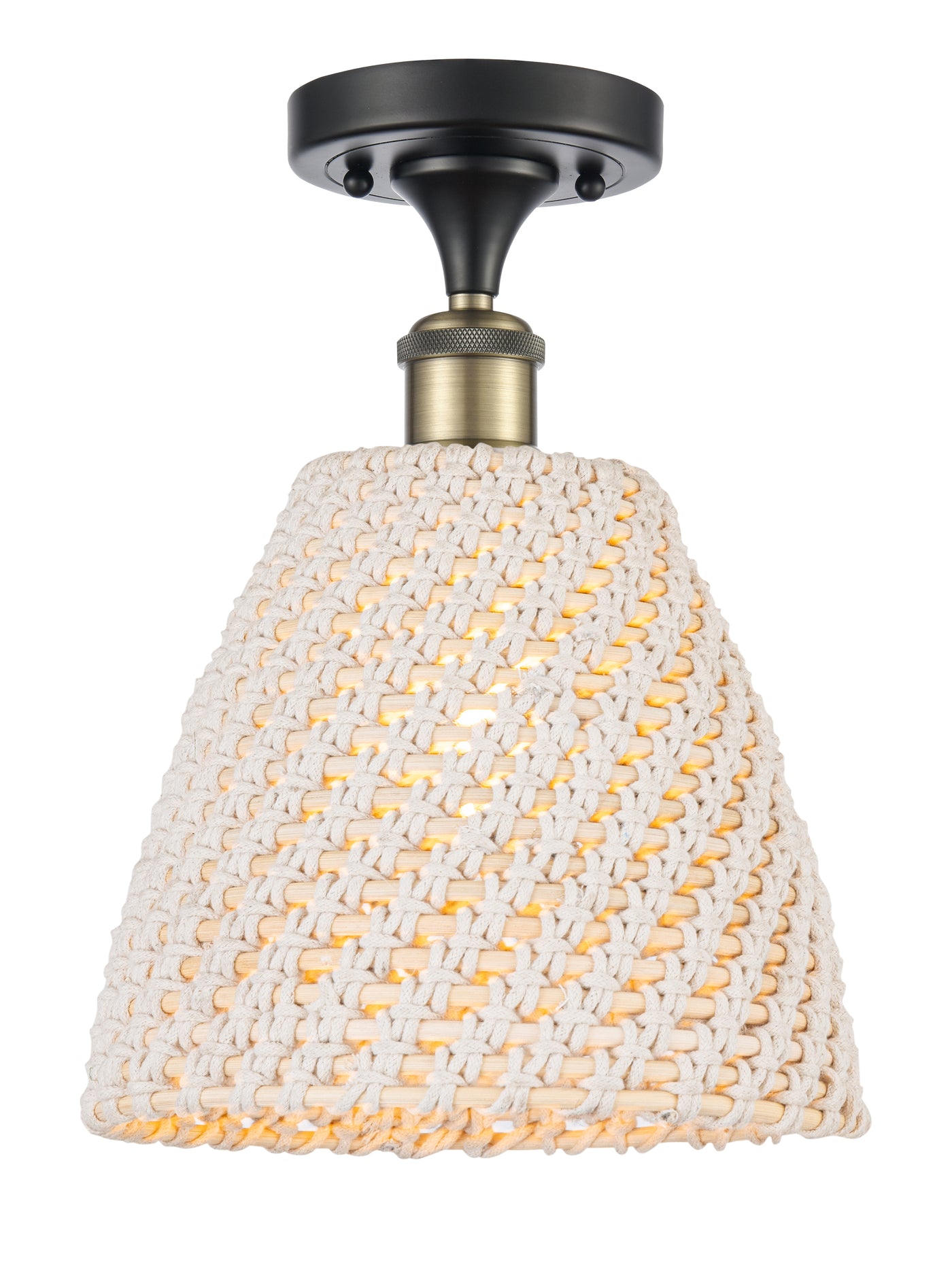 Ballston Semi-Flush Mount Brushed Nickel