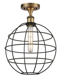 Ballston Semi-Flush Mount Satin Nickel