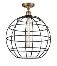 Ballston Semi-Flush Mount Satin Nickel