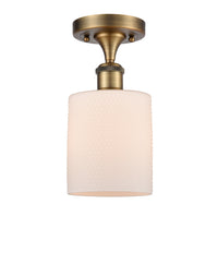 Ballston Semi-Flush Mount White Chrome