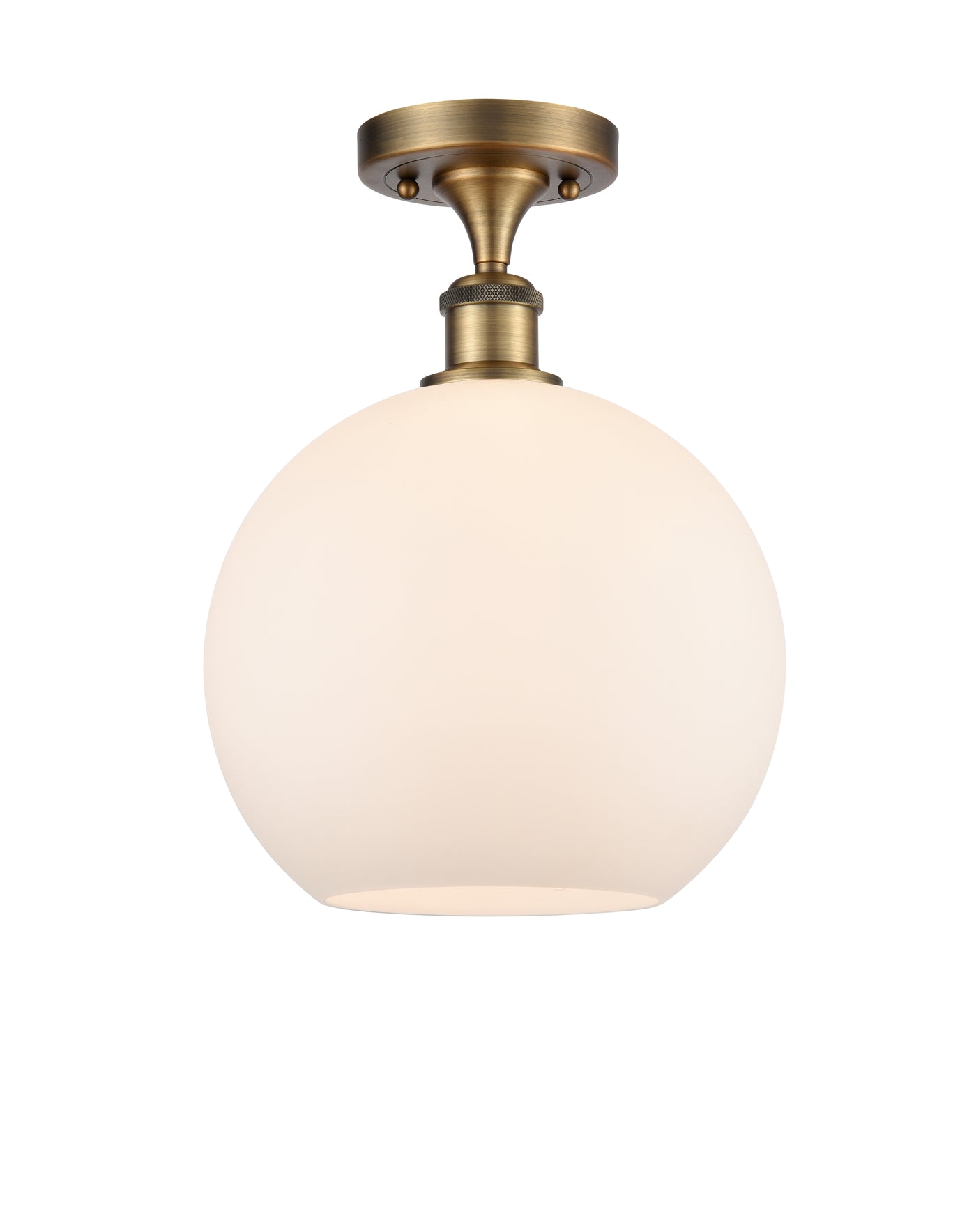 Ballston Semi-Flush Mount White Chrome