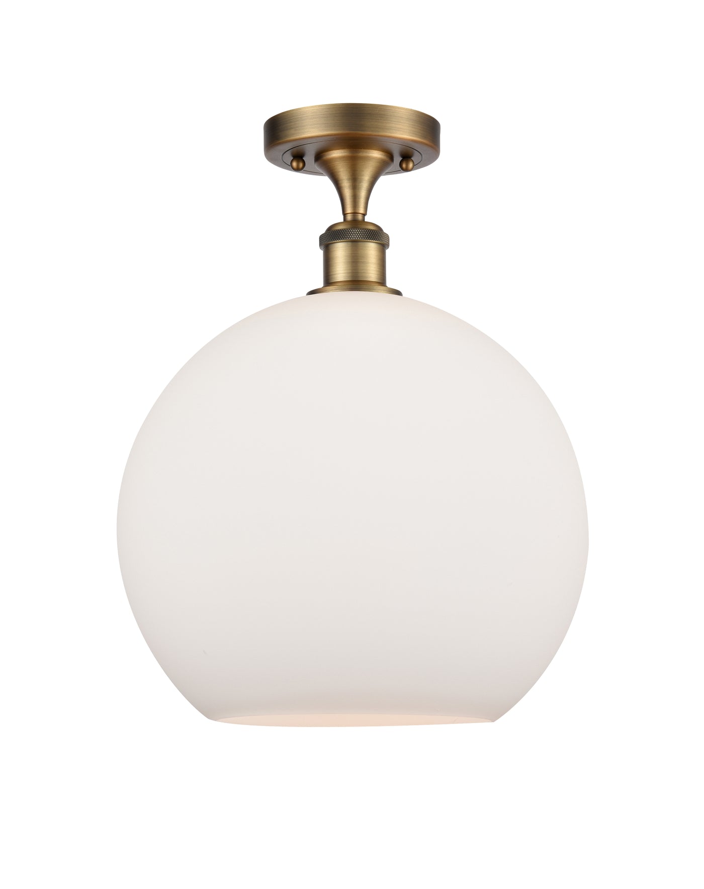 Ballston Semi-Flush Mount White Chrome
