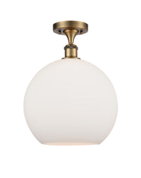 Ballston Semi-Flush Mount White Chrome