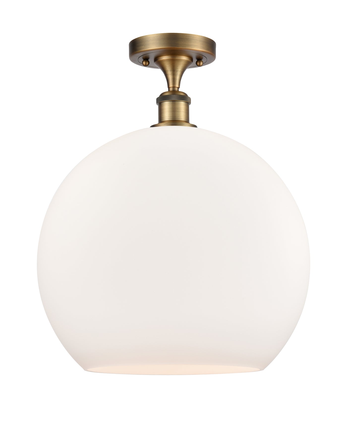Ballston Semi-Flush Mount White Chrome