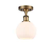 Ballston Semi-Flush Mount White Chrome