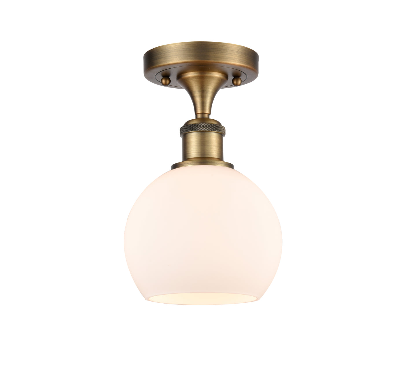 Ballston Semi-Flush Mount White Chrome