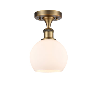 Ballston Semi-Flush Mount White Chrome