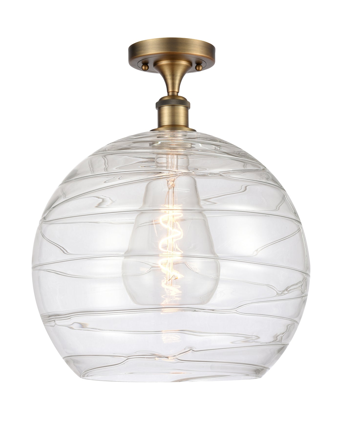 Ballston Semi-Flush Mount White Chrome
