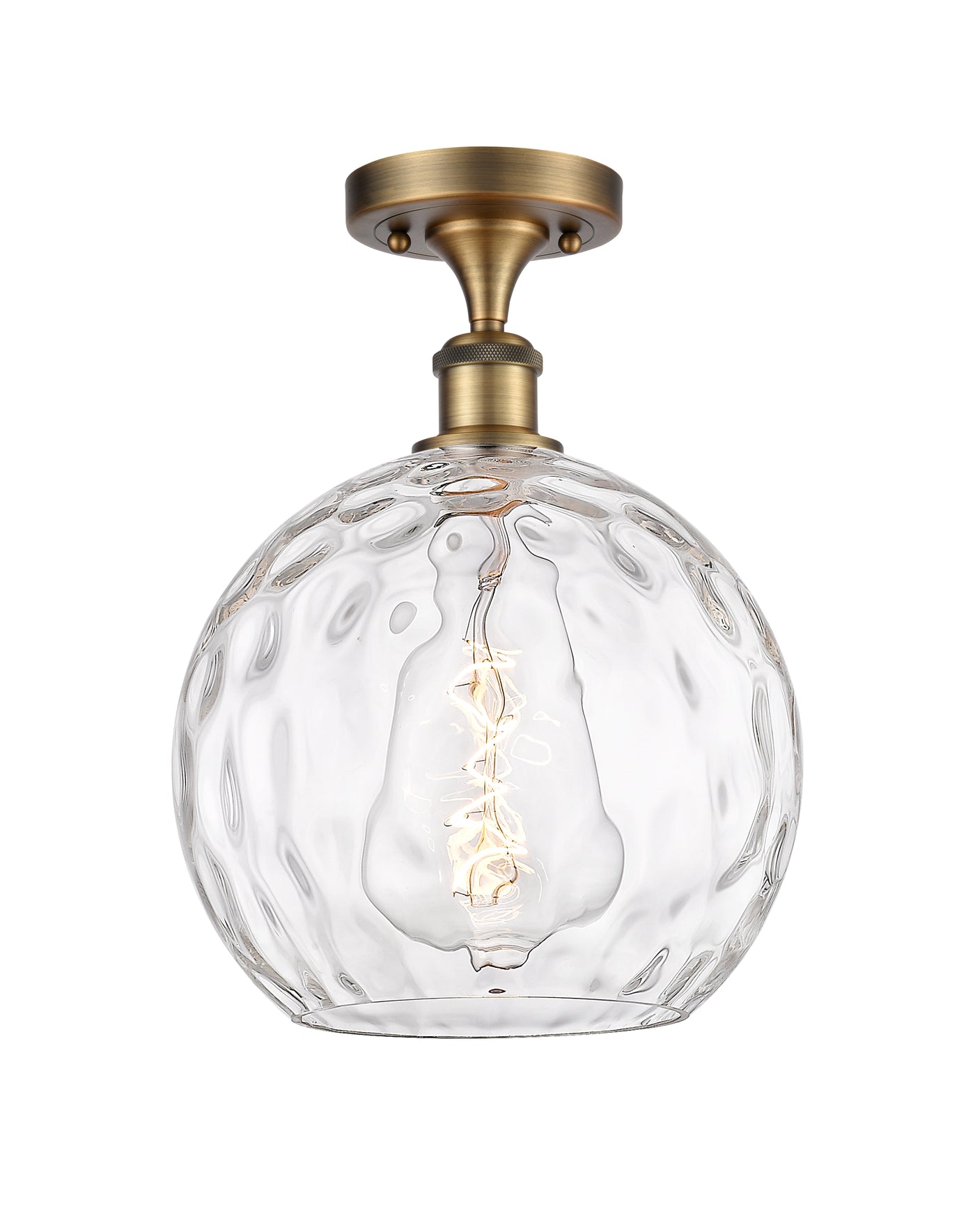Ballston Semi-Flush Mount White Chrome
