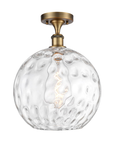 Ballston Semi-Flush Mount Water Glass Steel
