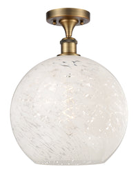 Ballston Semi-Flush Mount White Mouchette