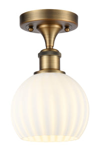 Ballston White Venetian Cast Brass Fixture