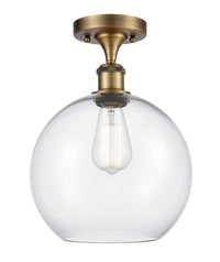 Ballston Semi-Flush Mount White Chrome Finish