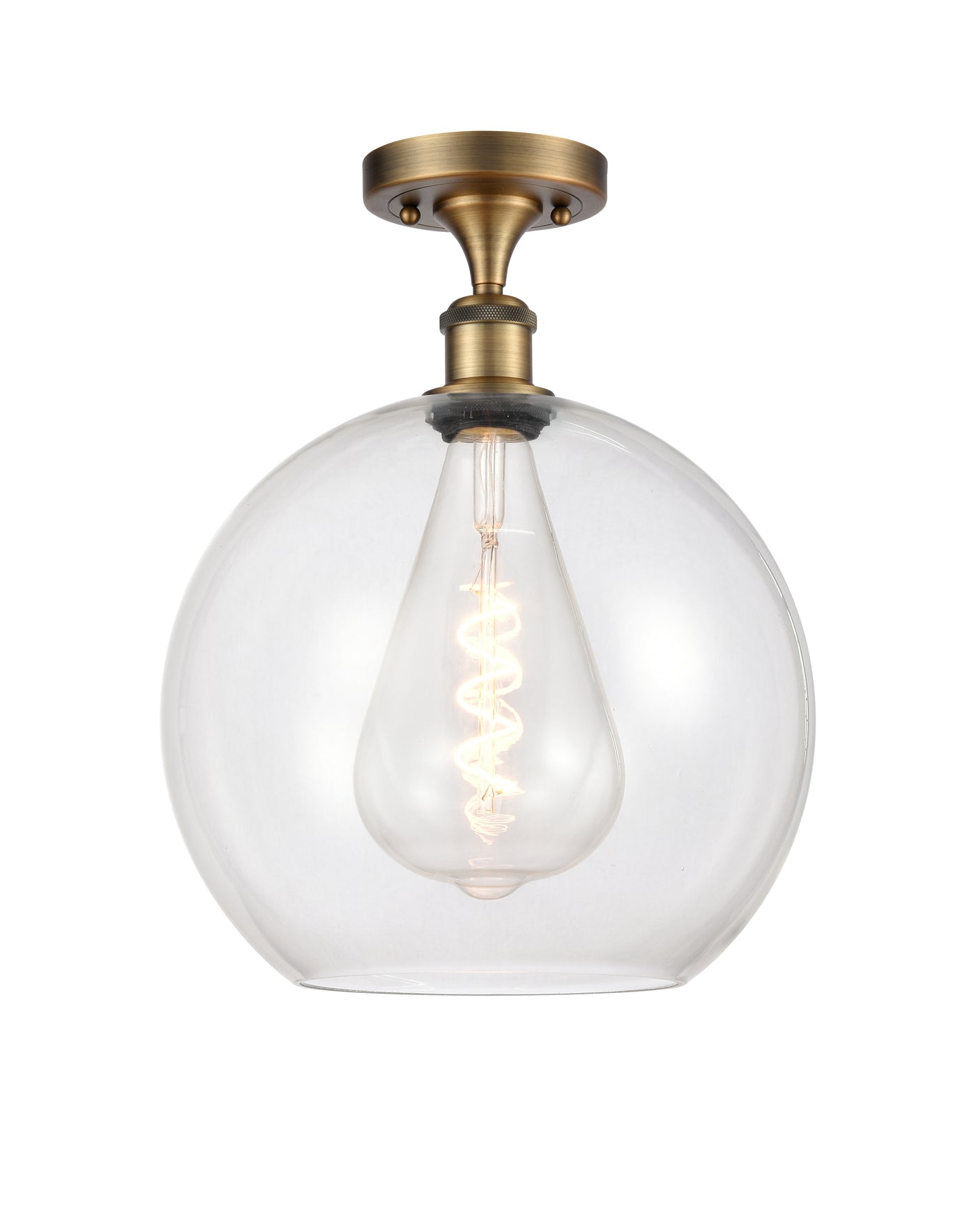 Ballston Semi-Flush Mount White Chrome