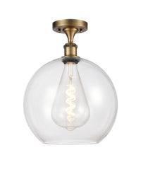 Ballston Semi-Flush Mount White Chrome