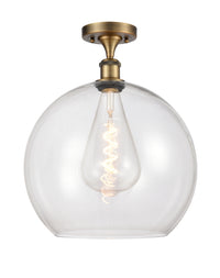 Ballston Semi-Flush Mount White Chrome