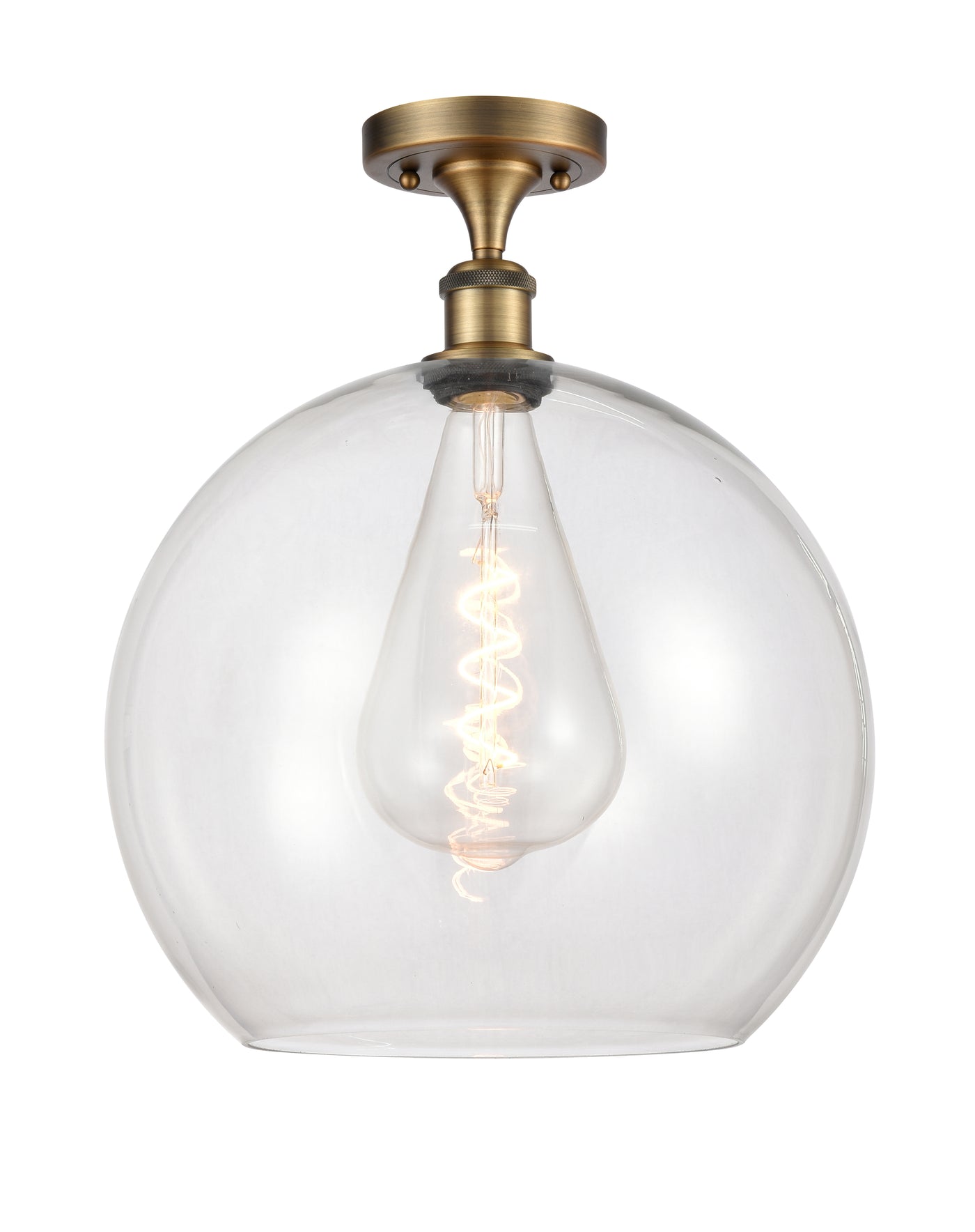 Ballston Semi-Flush Mount White Finish