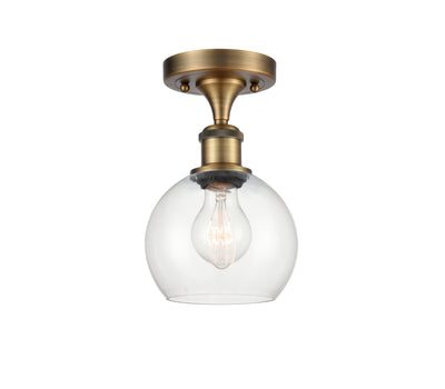 Ballston Semi-Flush Mount White Chrome