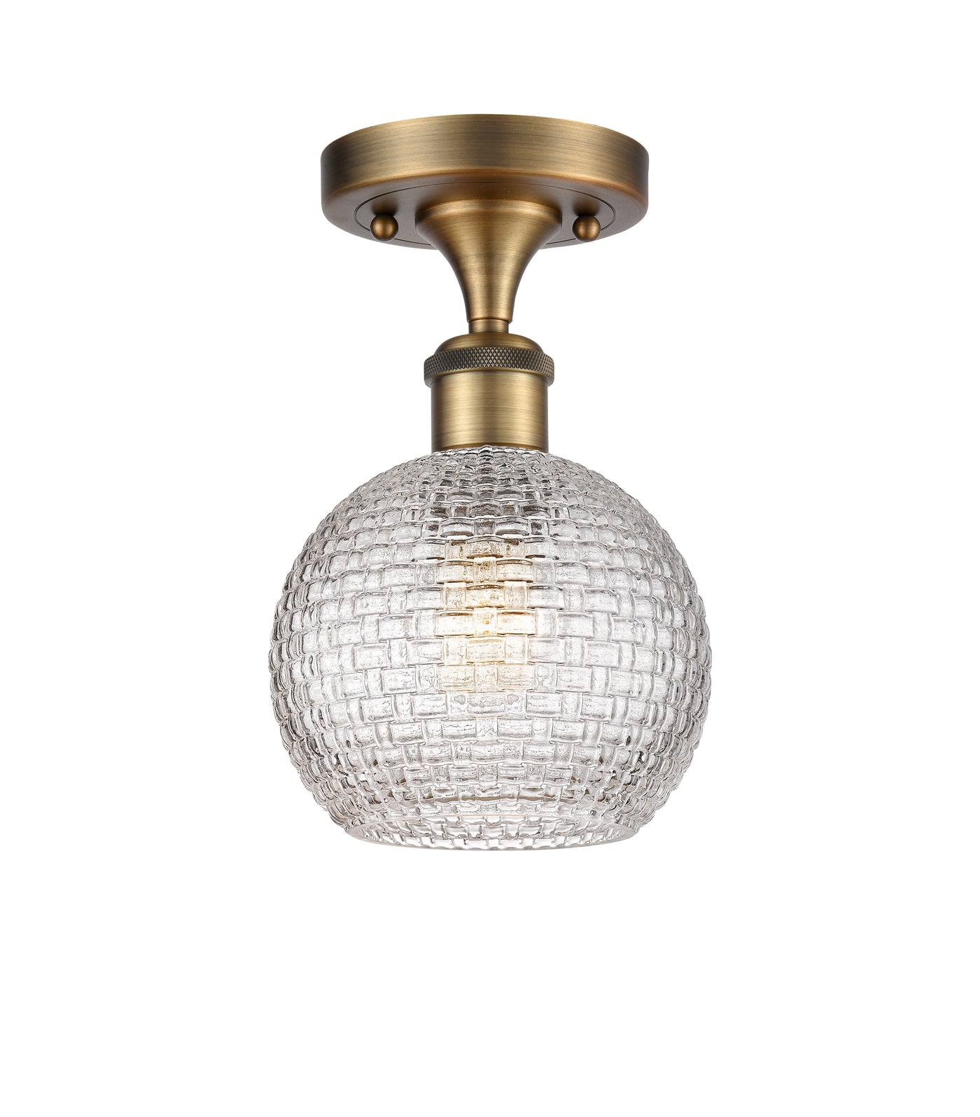 Ballston Semi-Flush Mount White Finish