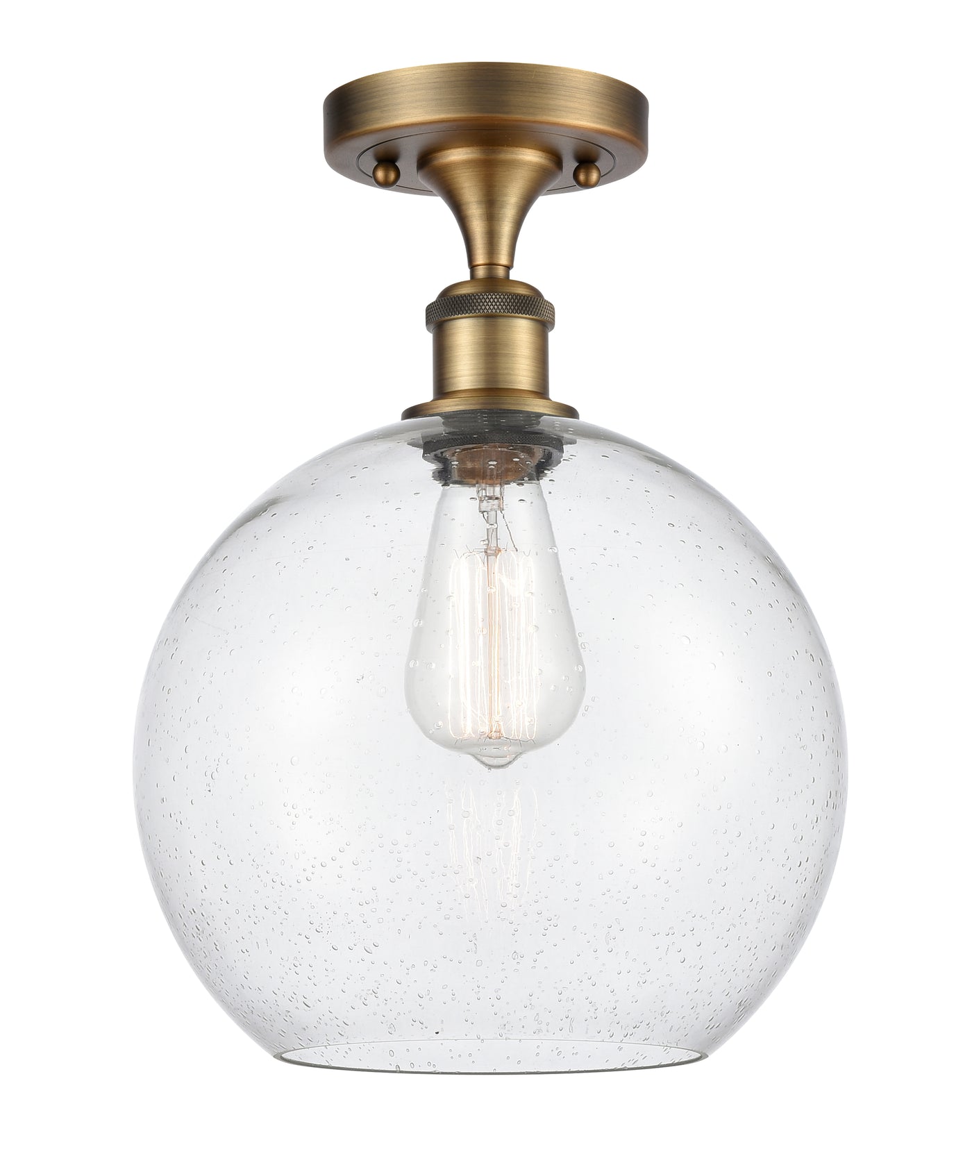 Ballston Semi-Flush Mount White Chrome