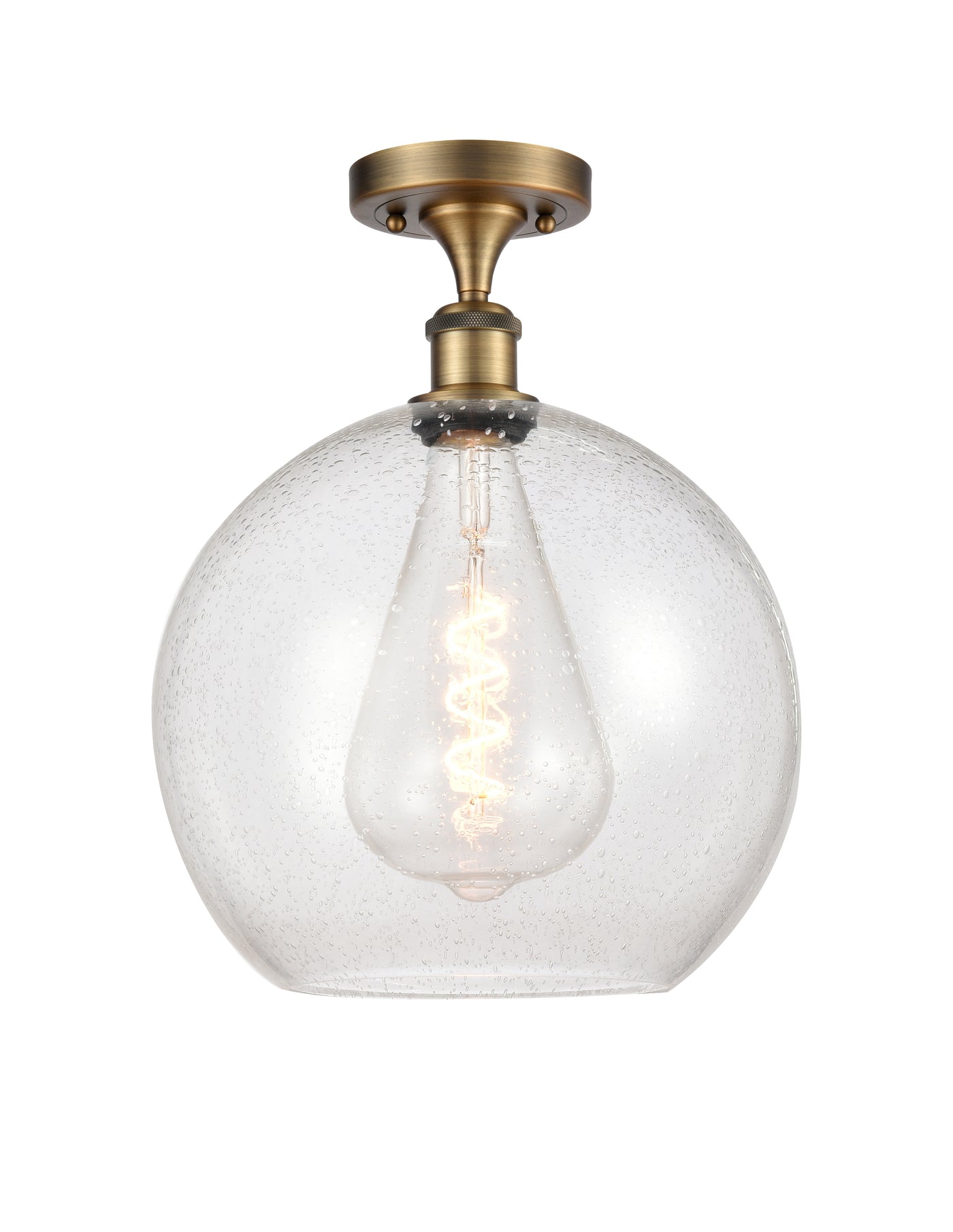 Ballston Semi-Flush Mount White Chrome