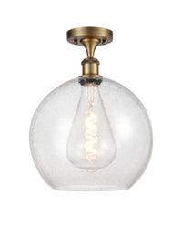 Ballston Semi-Flush Mount White Chrome