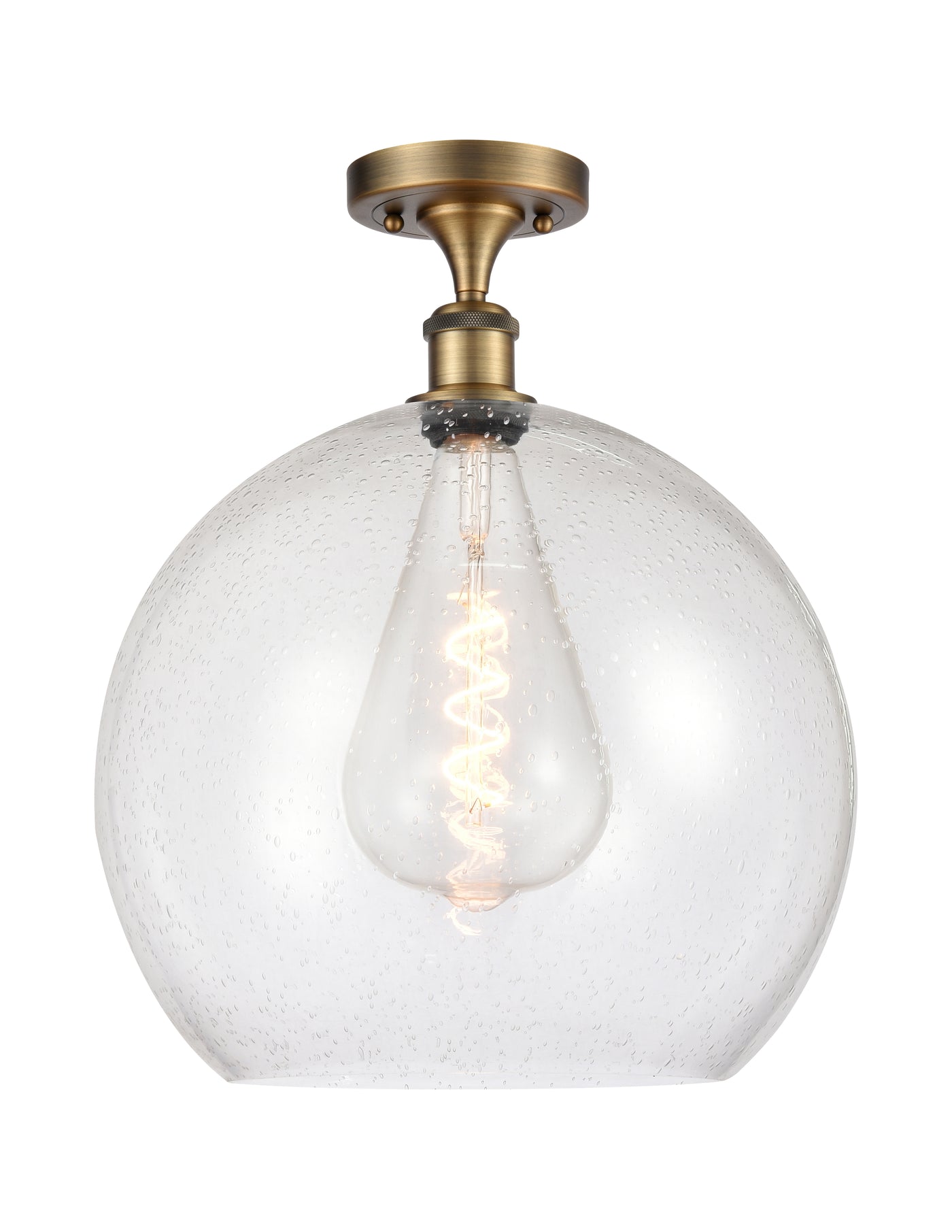 Ballston Semi-Flush Mount White Chrome