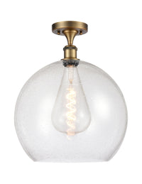 Ballston Semi-Flush Mount White Chrome