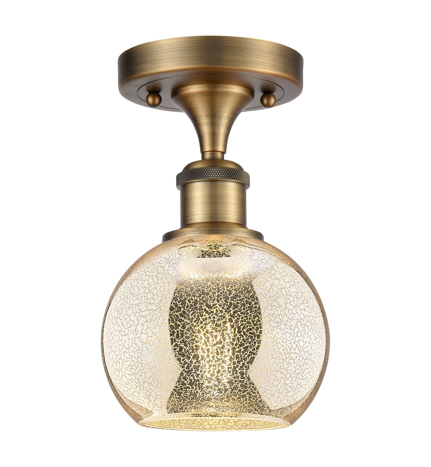 Ballston Semi-Flush Mount White Chrome