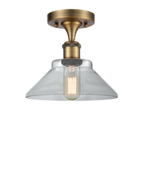 Ballston Semi-Flush Mount White Cast Brass