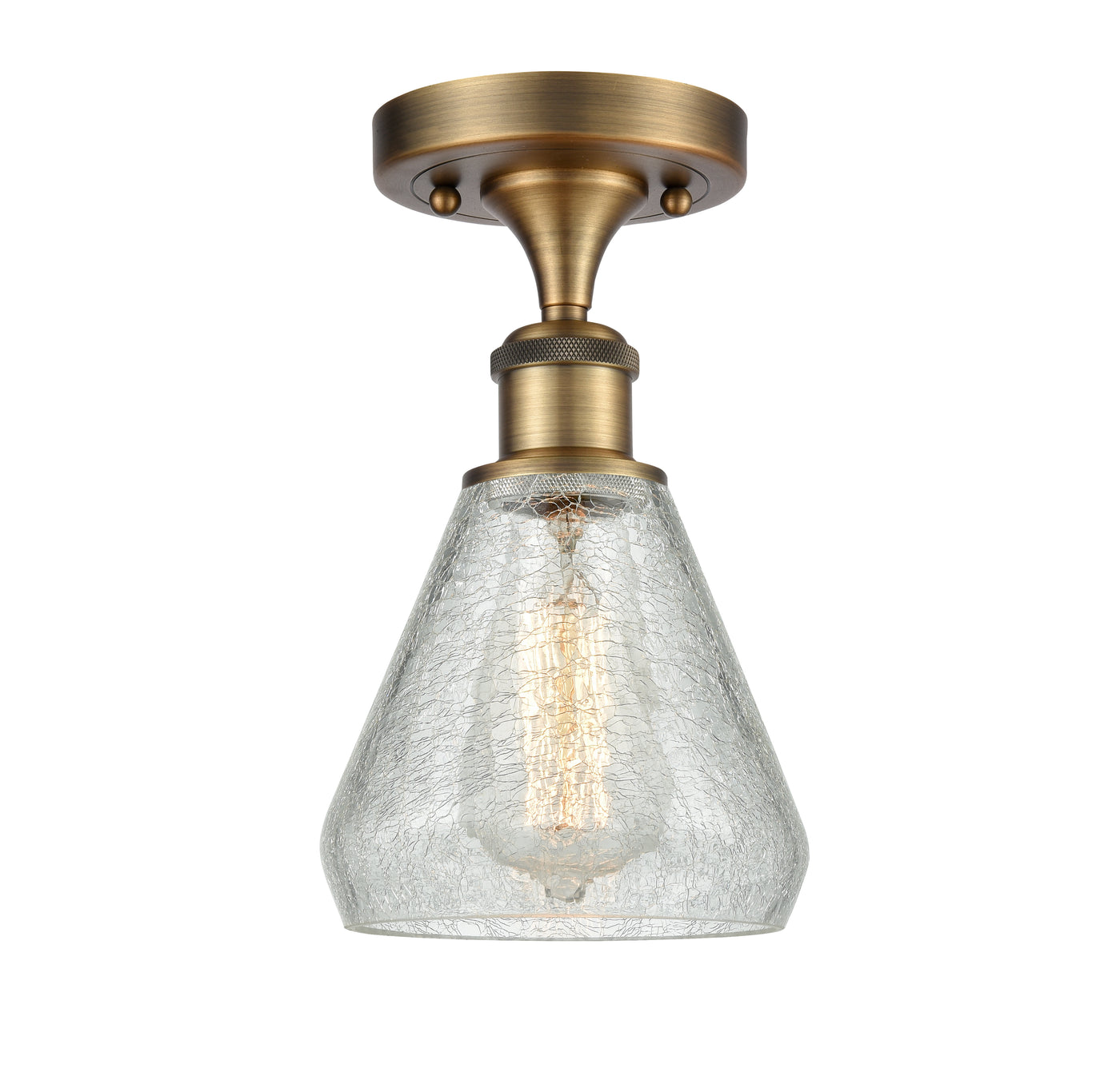 Ballston Semi-Flush Mount White Finish