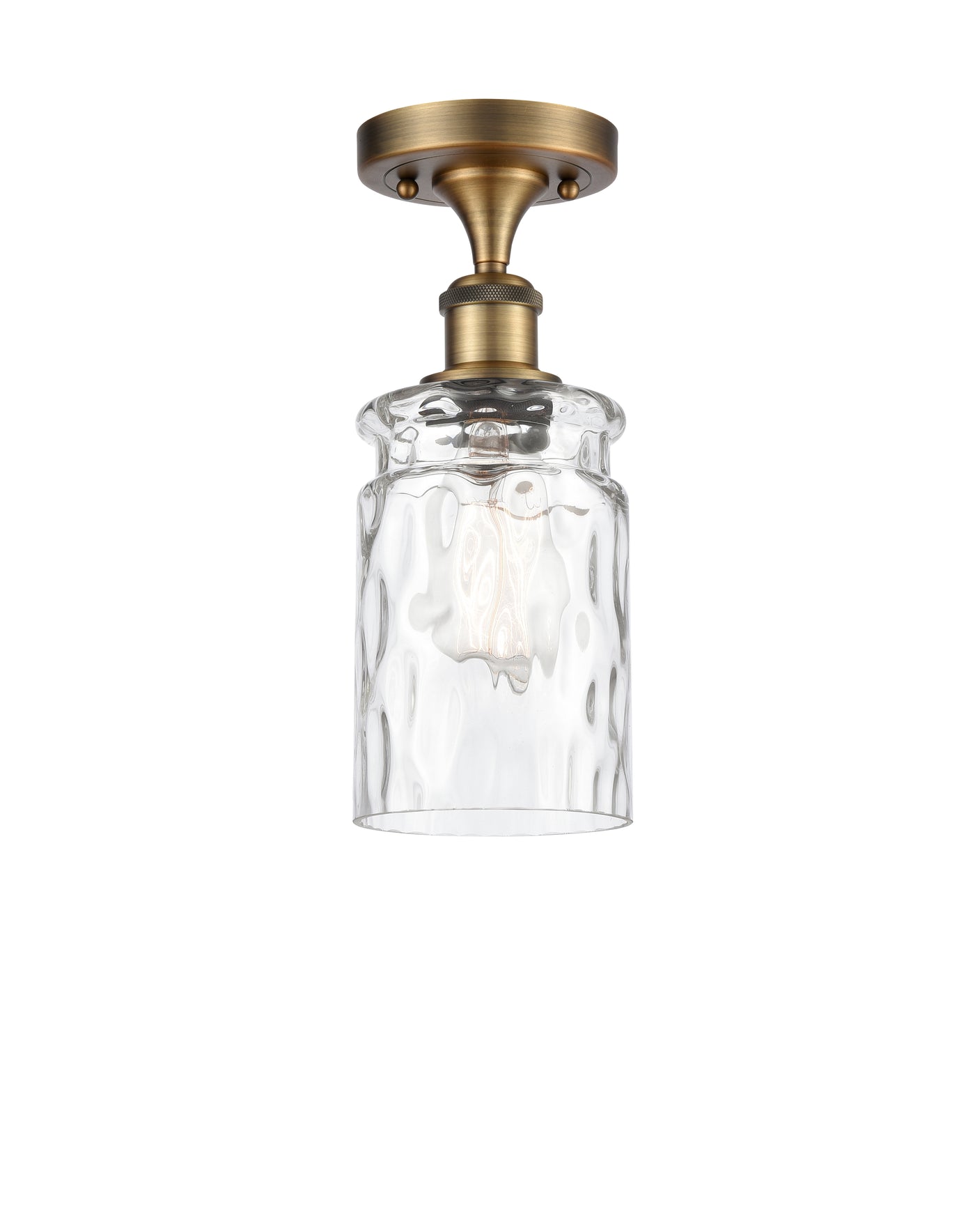 Ballston Semi-Flush Mount White Chrome