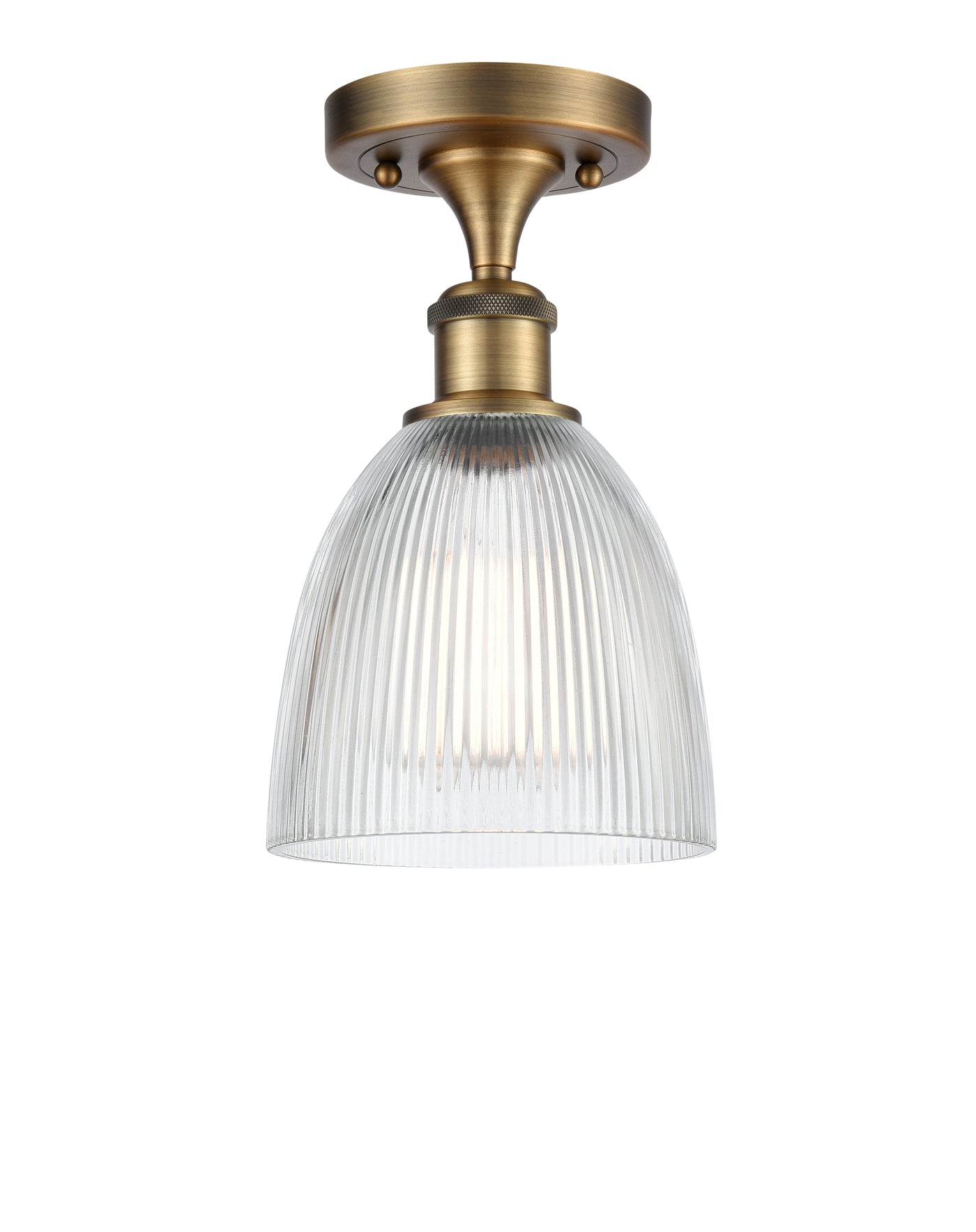 Ballston Semi-Flush Mount White Polished
