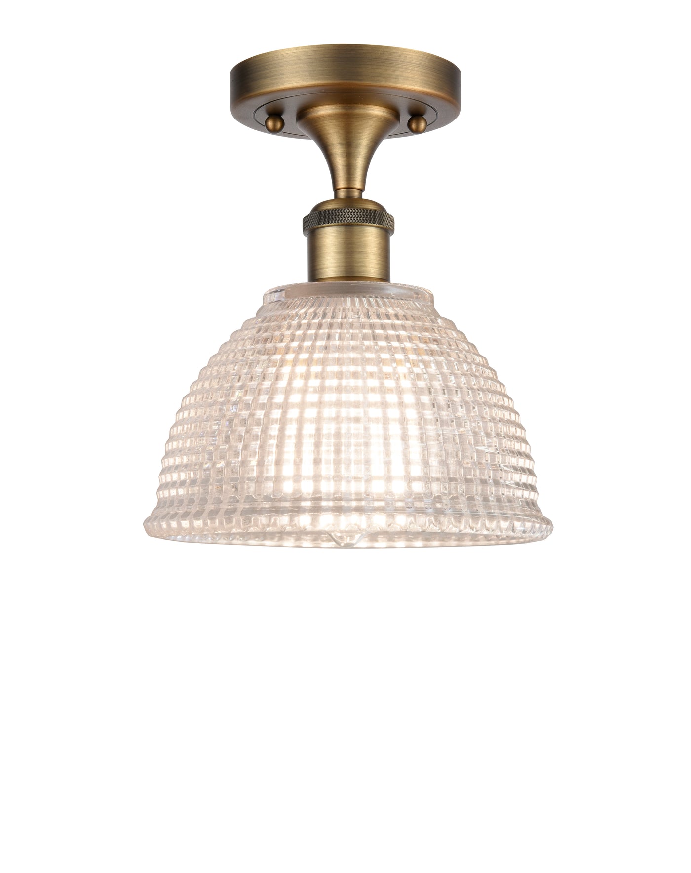 Ballston Semi-Flush Mount White Chrome