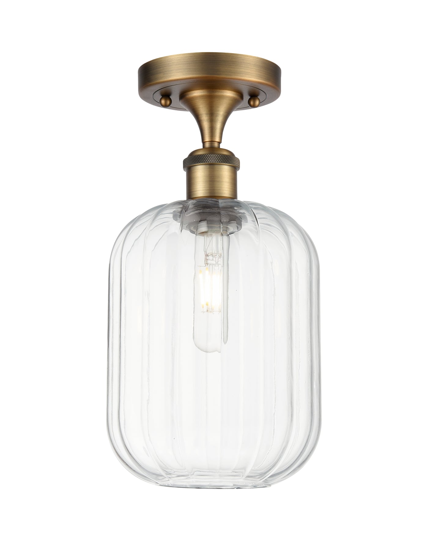 Ballston Semi-Flush Mount Brushed Nickel