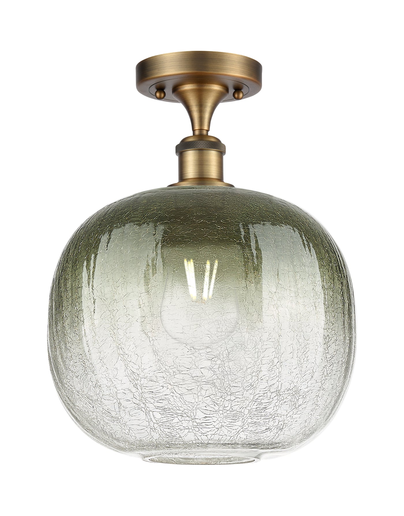 Ballston Semi-Flush Mount Satin Nickel