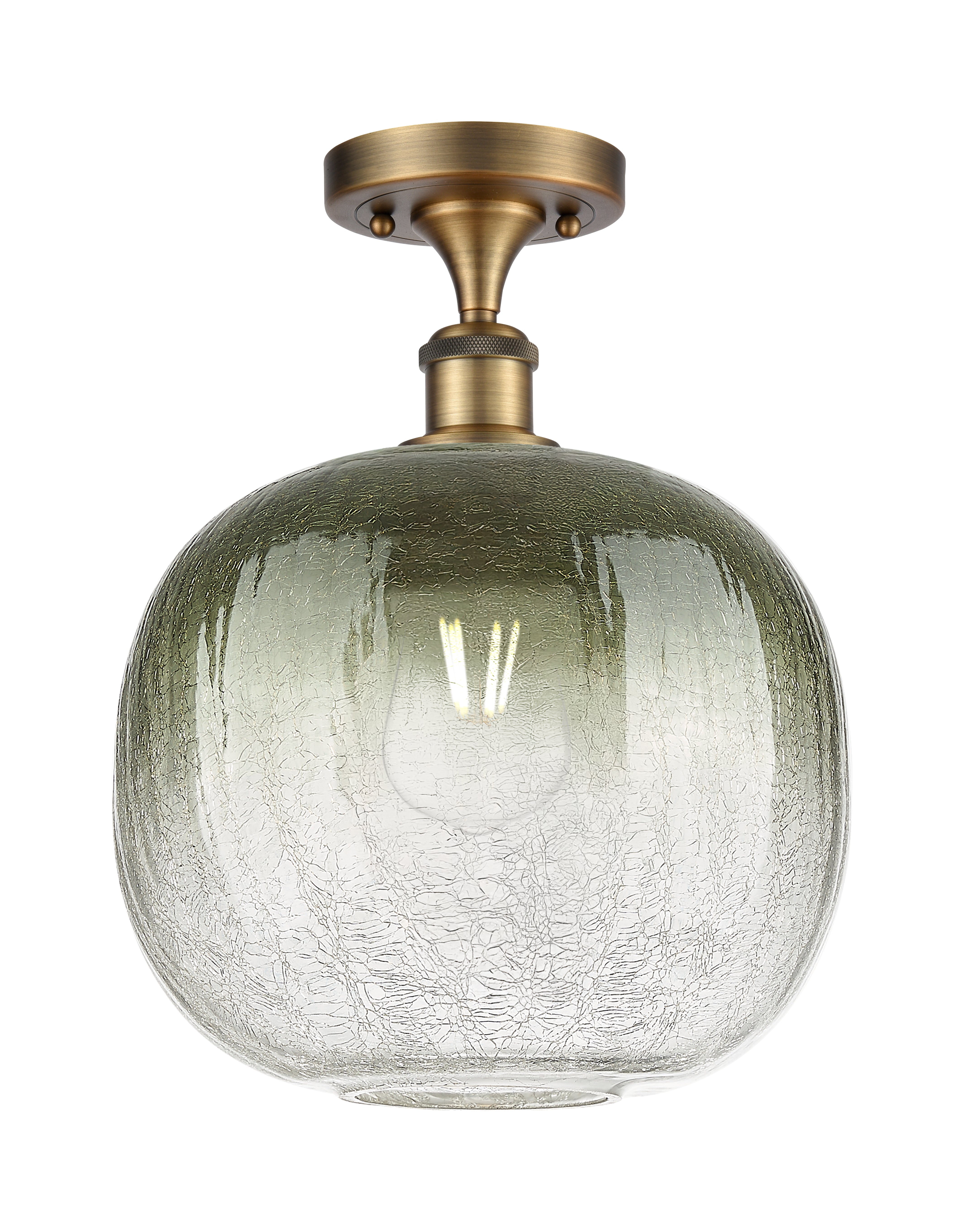 Ballston Semi-Flush Mount Satin Nickel